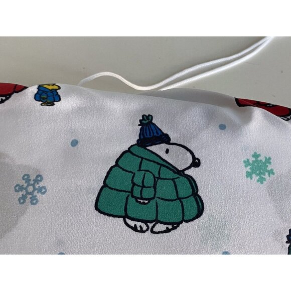 Peanuts Snoopy Puffy Puffer Coat Jacket Sheet Set QUEEN SIZE Multicolor Soft NEW - Picture 11 of 14